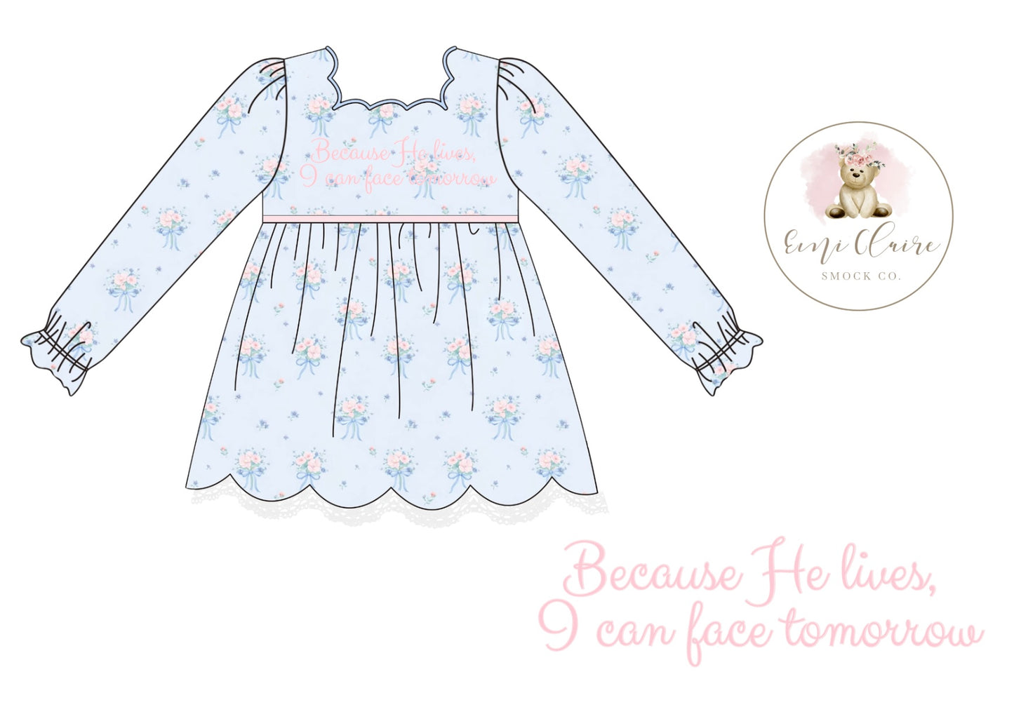 PO BECAUSE HE LIVES DRESS (NON-CUSTOMIZABLE, PLEASE LEAVE BOX BLANK) ETA NOVEMBER TO ECSC