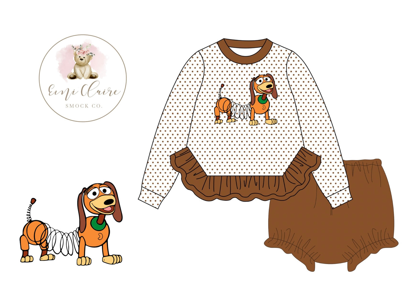 PO TOY DOG GIRL BLOOMER SET (NON-CUSTOMIZABLE, PLEASE LEAVE BOX BLANK) ETA END OF NOVEMBER TO ECSC