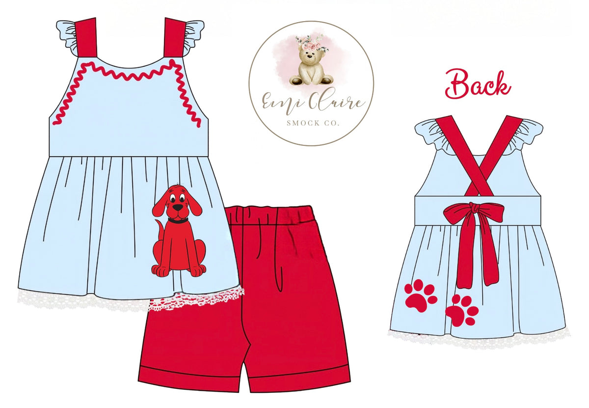PO BIG RED DOG SHORT SET (NON-CUSTOMIZABLE, PLEASE LEAVE BOX BLANK) ETA MARCH TO ECSC
