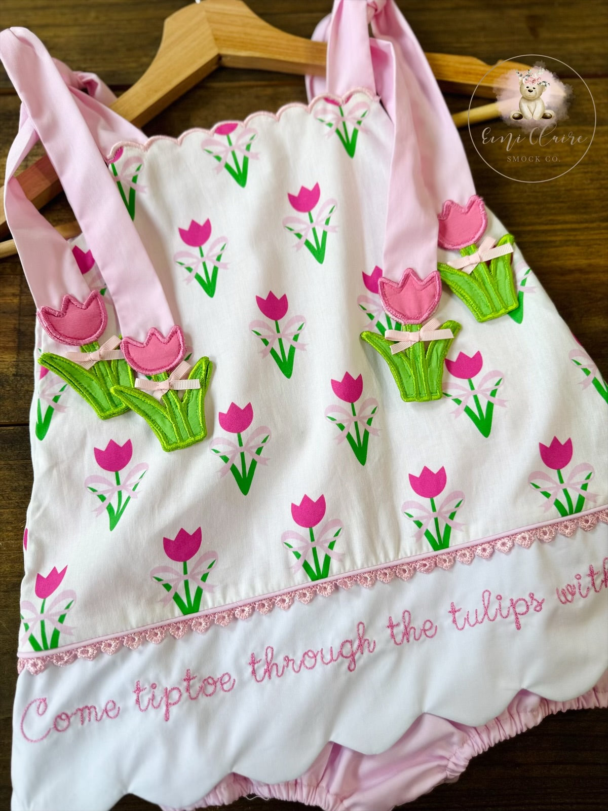 RTS TIP TOE THROUGH THE TULIPS WITH ME SKIRTED BUBBLE (NON-CUSTOMIZABLE, PLEASE LEAVE BOX BLANK) SHIPS IN 5 BUSINESS DAYS