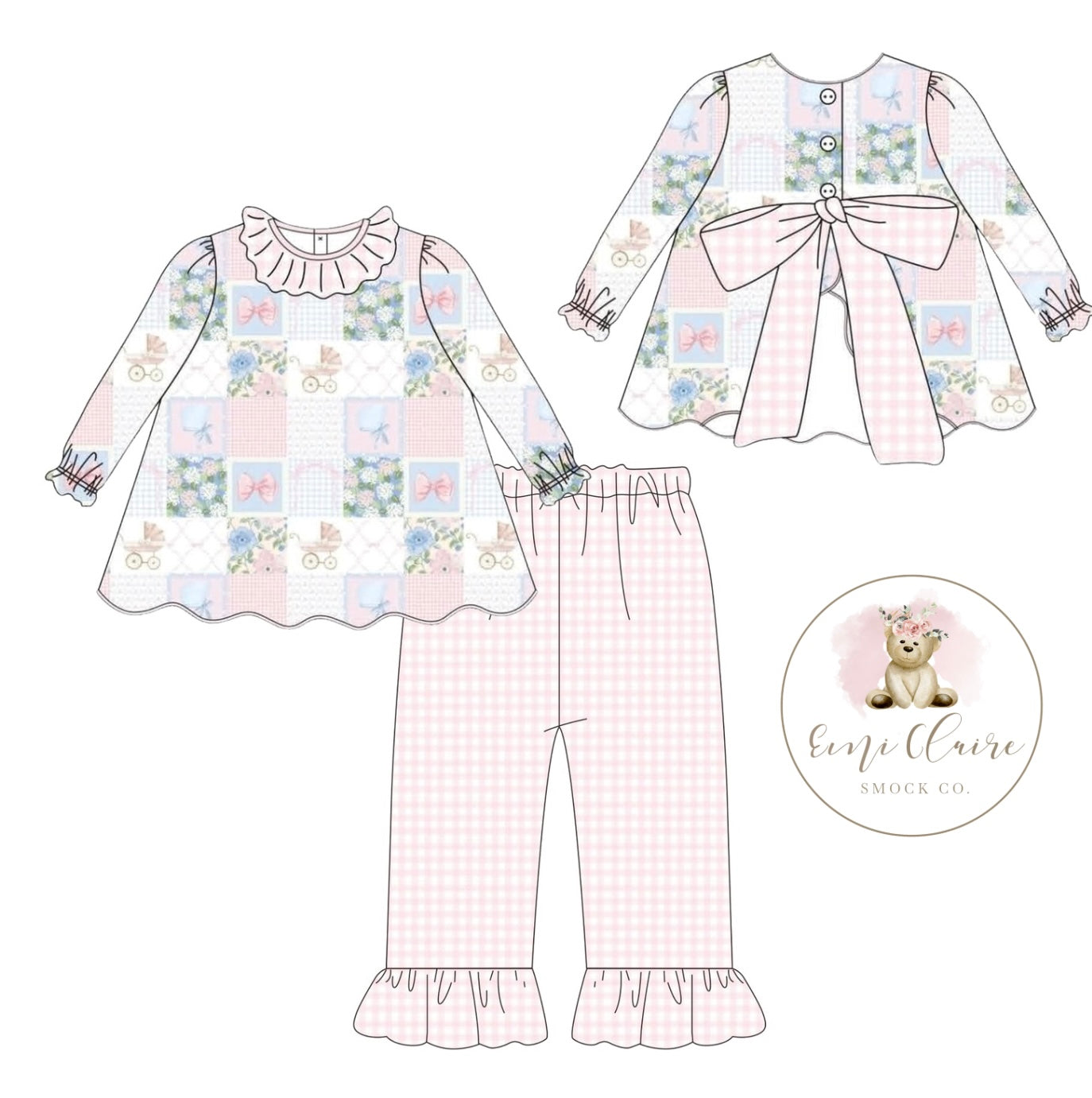 PO ROUND #2 WINTER GM PATCHWORK PLAY COLLECTION PANT SET (NON-CUSTOMIZABLE, PLEASE LEAVE BOX BLANK) ETA END OF NOVEMBER TO ECSC