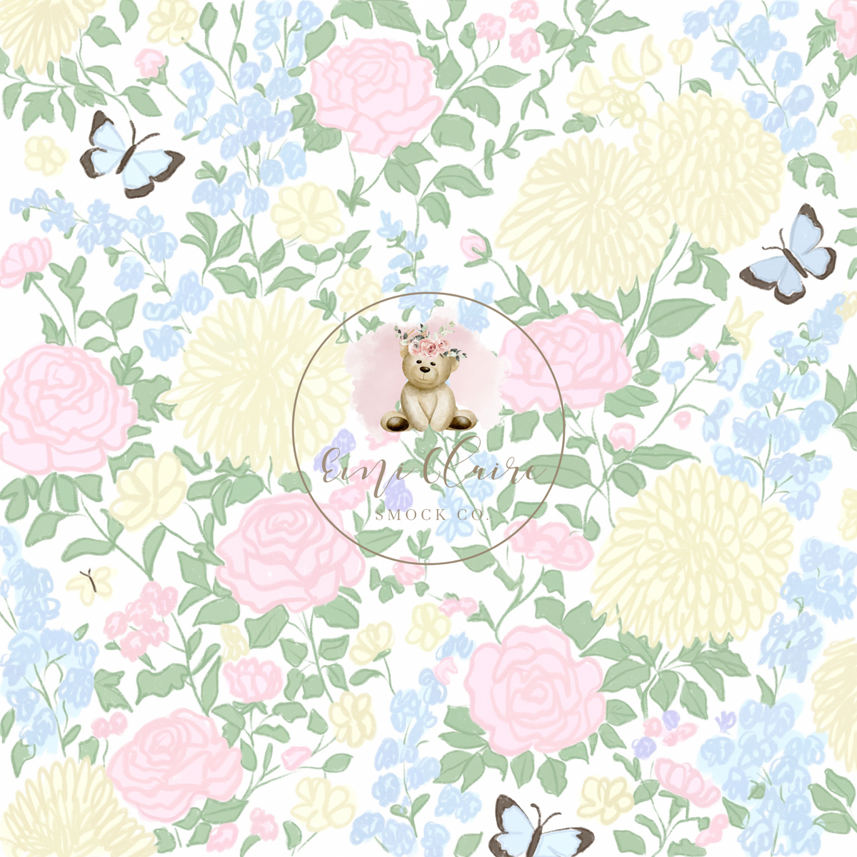 PO *PO PROMO* PASTEL BUTTERLY FLORAL SKORT SET (NON-CUSTOMIZABLE, PLEASE LEAVE BOX BLANK) ETA MARCH TO ECSC