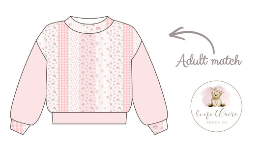 PO *PROMO* MOCKNECK BLUSH BLOSSOM ADULT TOP ONLY (NON-CUSTOMIZABLE, PLEASE LEAVE BOX BLANK) ETA JANUARY TO ECSC