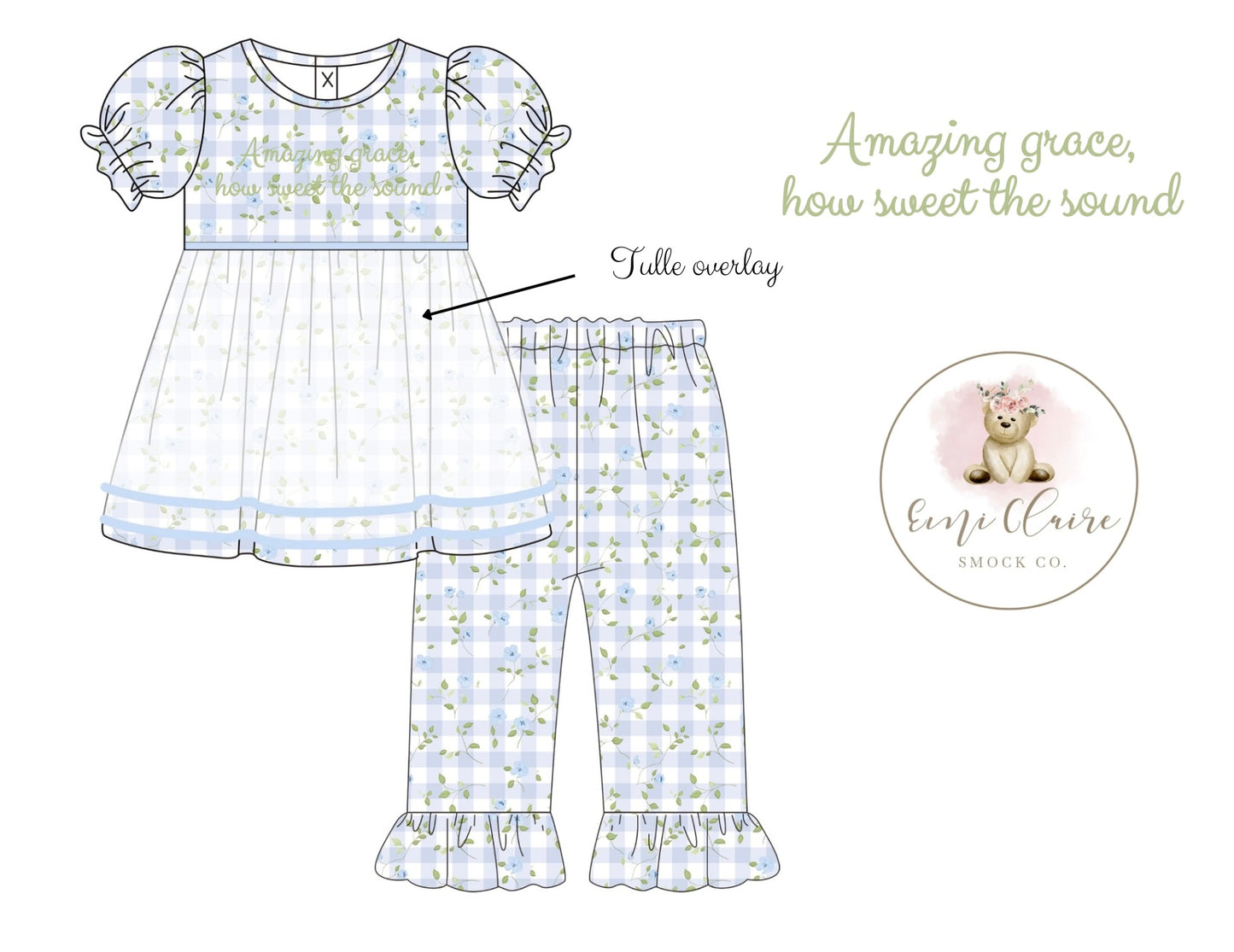 PO AMAZING GRACE PANT SET (NON-CUSTOMIZABLE, PLEASE LEAVE BOX BLANK) ETA FEBRUARY TO ECSC