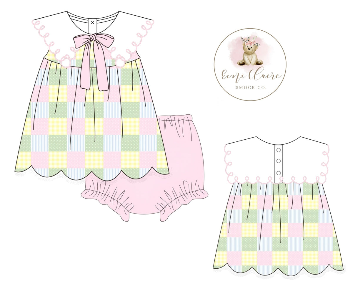 PO EMI CLAIRE SIMPLE SPRING PATCHWORK BLOOMER SET (NON-CUSTOMIZABLE, PLEASE LEAVE BOX BLANK) ETA MARCH TO ECSC