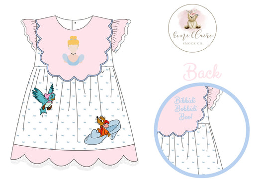 PO BIBBIDI APPLIQUÉ DRESS (NON-CUSTOMIZABLE, PLEASE LEAVE BOX BLANK) ETA MARCH TO ECSC