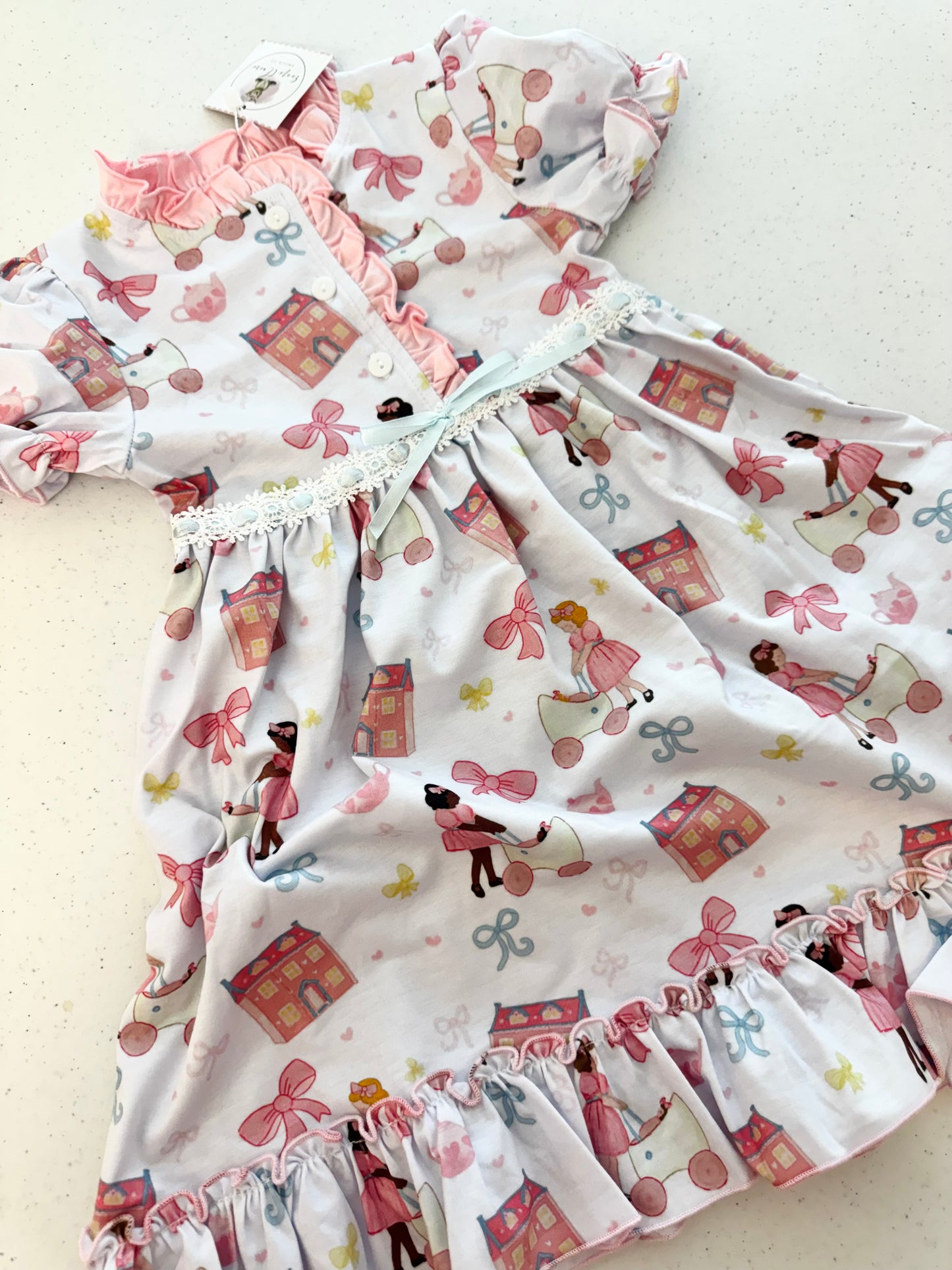 RTS BUGGY BABY LOUNGE WEAR GOWN (NON-CUSTOMIZABLE, PLEASE LEAVE BOX BLANK) SHIPS IN 5 BUSINESS DAYS