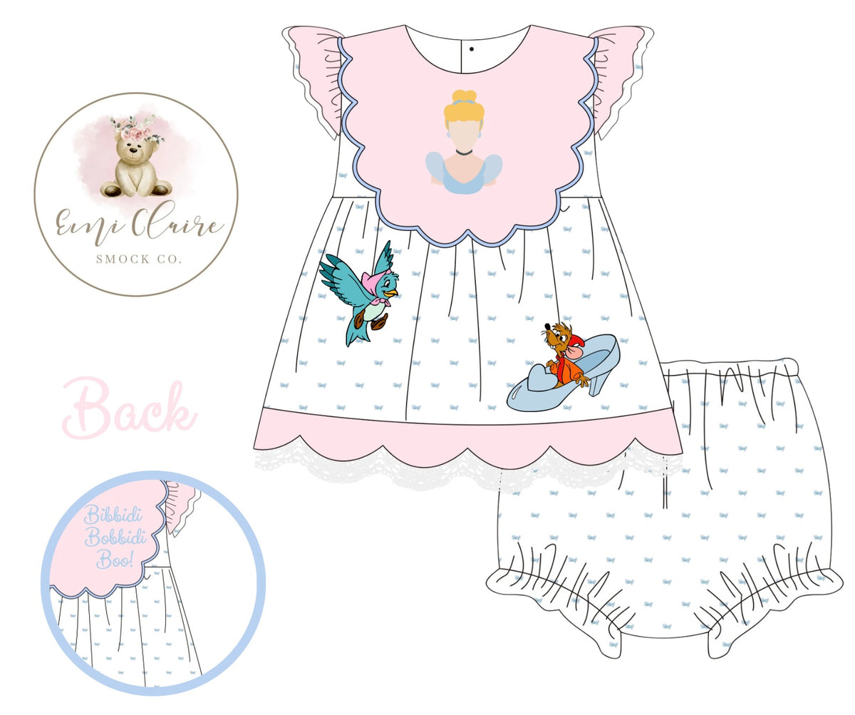 PO BIBBIDI APPLIQUÉ BLOOMER SET (NON-CUSTOMIZABLE, PLEASE LEAVE BOX BLANK) ETA MARCH TO ECSC