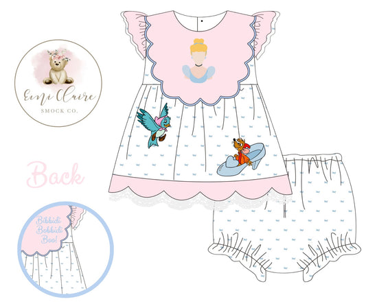 PO BIBBIDI APPLIQUÉ BLOOMER SET (NON-CUSTOMIZABLE, PLEASE LEAVE BOX BLANK) ETA MARCH TO ECSC