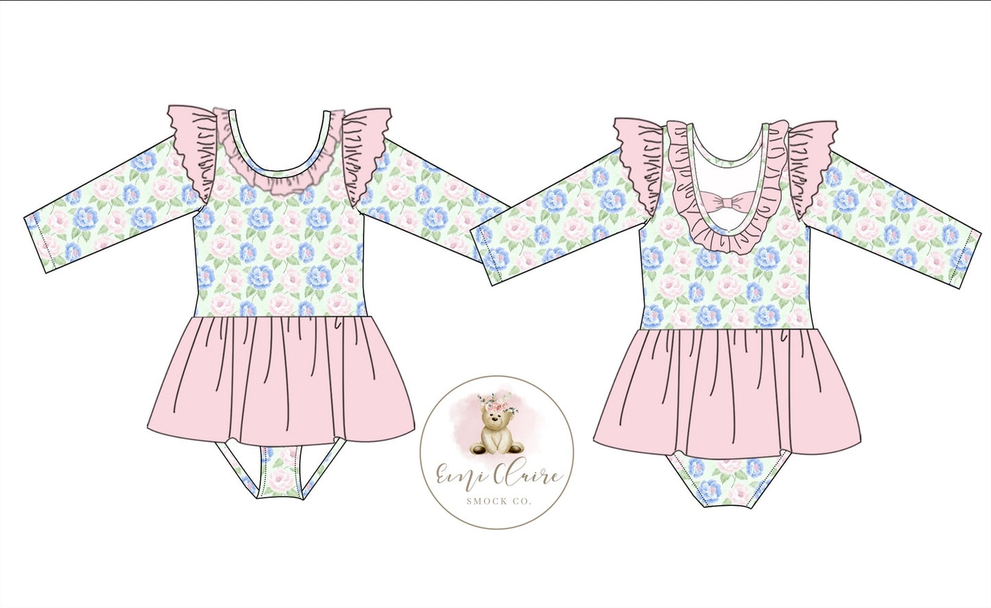 PO BLUSH AND BLOOM SKIRTED LEOTARD (NON-CUSTOMIZABLE, PLEASE LEAVE BOX BLANK) ETA NOVEMBER TO ECSC