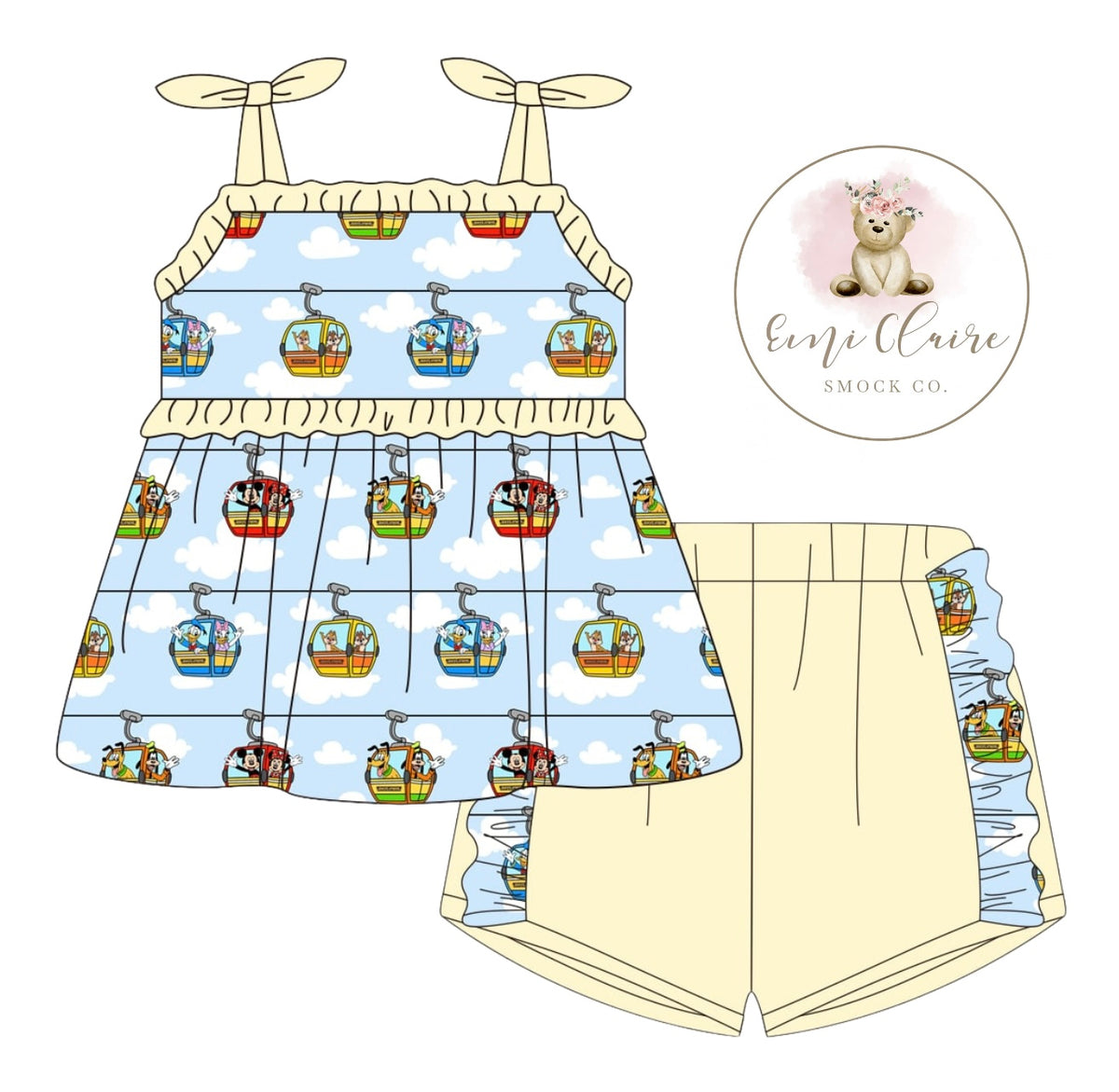 PO *PO PROMO* MEET ME AT THE SKYLINER GIRL SHORT SET (NON-CUSTOMIZABLE, PLEASE LEAVE BOX BLANK) ETA MARCH TO ECSC