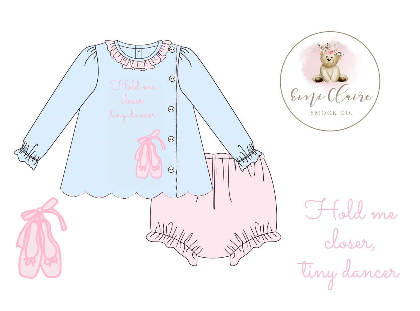 PO HOLD ME CLOSER, TIMY DANCER WINTER VERSION BLOOMER SET (NON-CUSTOMIZABLE, PLEASE LEAVE BOX BLANK) ETA END OF NOVEMBER TO ECSC