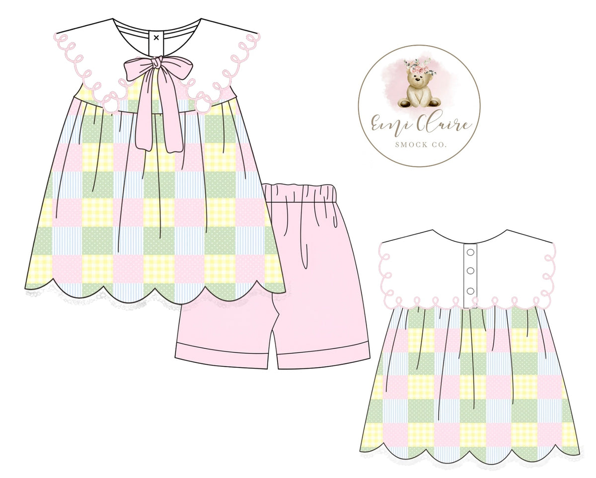 PO EMI CLAIRE SIMPLE SPRING PATCHWORK SHORT SET (NON-CUSTOMIZABLE, PLEASE LEAVE BOX BLANK) ETA MARCH TO ECSC