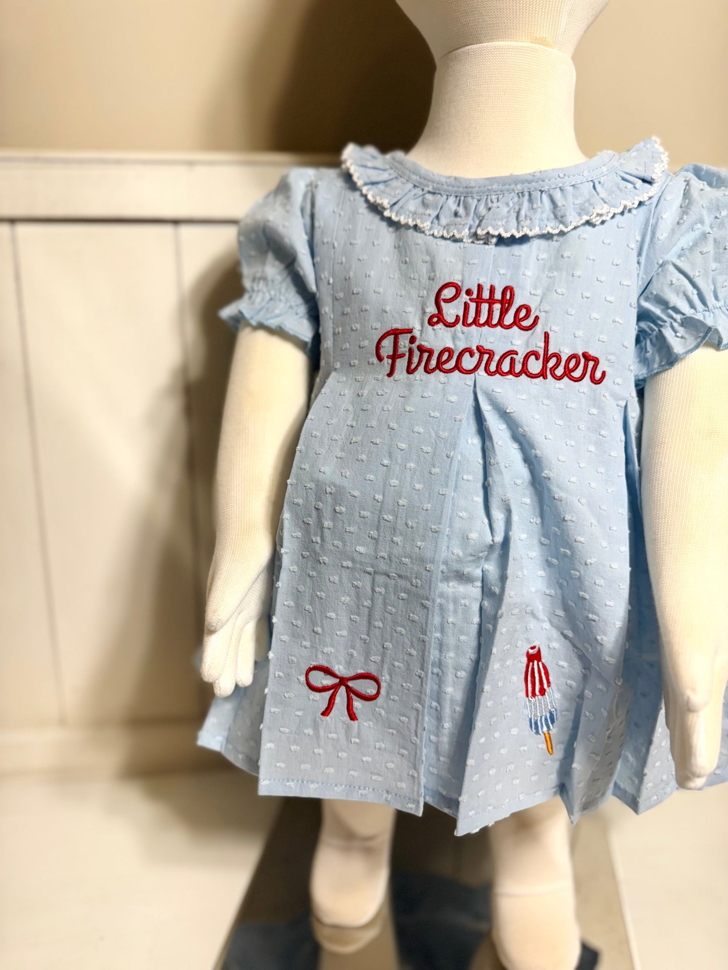 RTS LITTLE FIRECRACKER BUBBLE SHORT SET (NON-CUSTOMIZABLE, PLEASE LEAVE BOX BLANK) SHIPS IN 5 BUSINESS DAYS