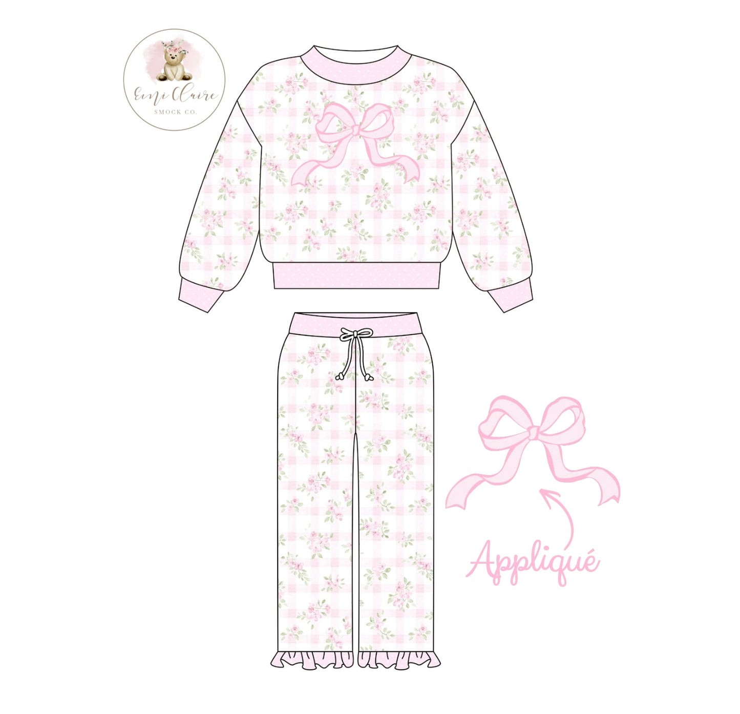 PO BLOOM AND ROSE MAMA + ME LIGHT SWEATSHIRT SET - GIRLS (NON-CUSTOMIZABLE, PLEASE LEAVE BOX BLANK) ETA NOVEMBER TO ECSC