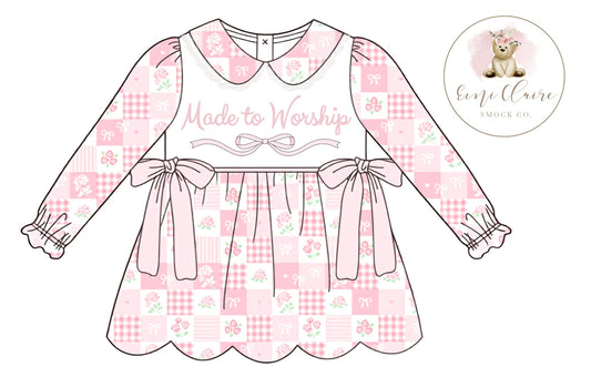 PO MADE TO WORSHIP DRESS (NON-CUSTOMIZABLE, PLEASE LEAVE BOX BLANK) ETA DECEMBER TO ECSC