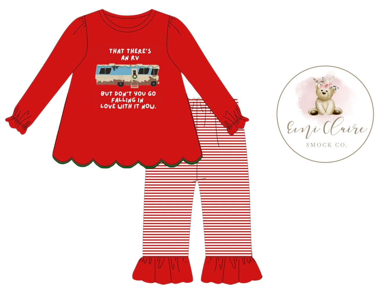 PO THAT THERE’S AN RV GIRL PANT SET (NON-CUSTOMIZABLE, PLEASE LEAVE BOX BLANK) ETA NOVEMBER
