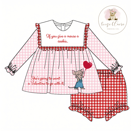 PO VALENTINE MOUSE BLOOMER SET (NON-CUSTOMIZABLE, PLEASE LEAVE BOX BLANK) ETA JANUARY TO ECSC