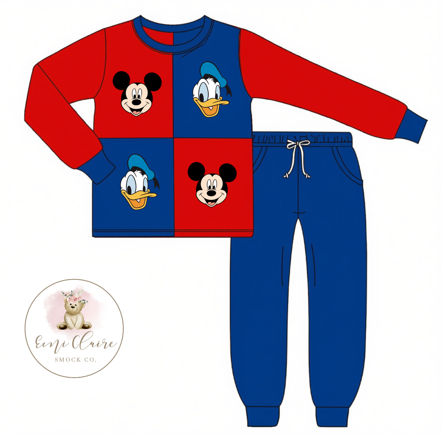 PO COLORBLOCK RED / BLUE MOUSE FRIENDS SET (NON-CUSTOMIZABLE, PLEASE LEAVE BOX BLANK) ETA JANUARY TO ECSC