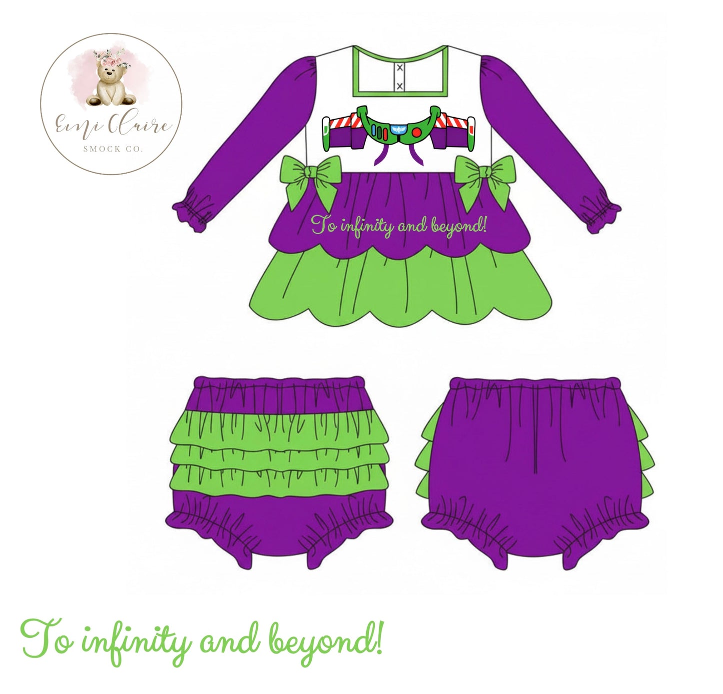 PO SPACE RANGER #1 BLOOMER SET (NON-CUSTOMIZABLE, PLEASE LEAVE BOX BLANK) ETA END OF NOVEMBER TO ECSC