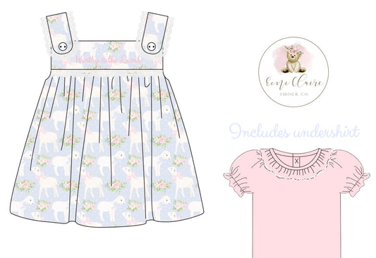 PO BUDGET FRIENDLY WORTHY IS THE LAMB DRESS — includes undershirt (NON-CUSTOMIZABLE, PLEASE LEAVE BOX BLANK) ETA MARCH TO ECSC