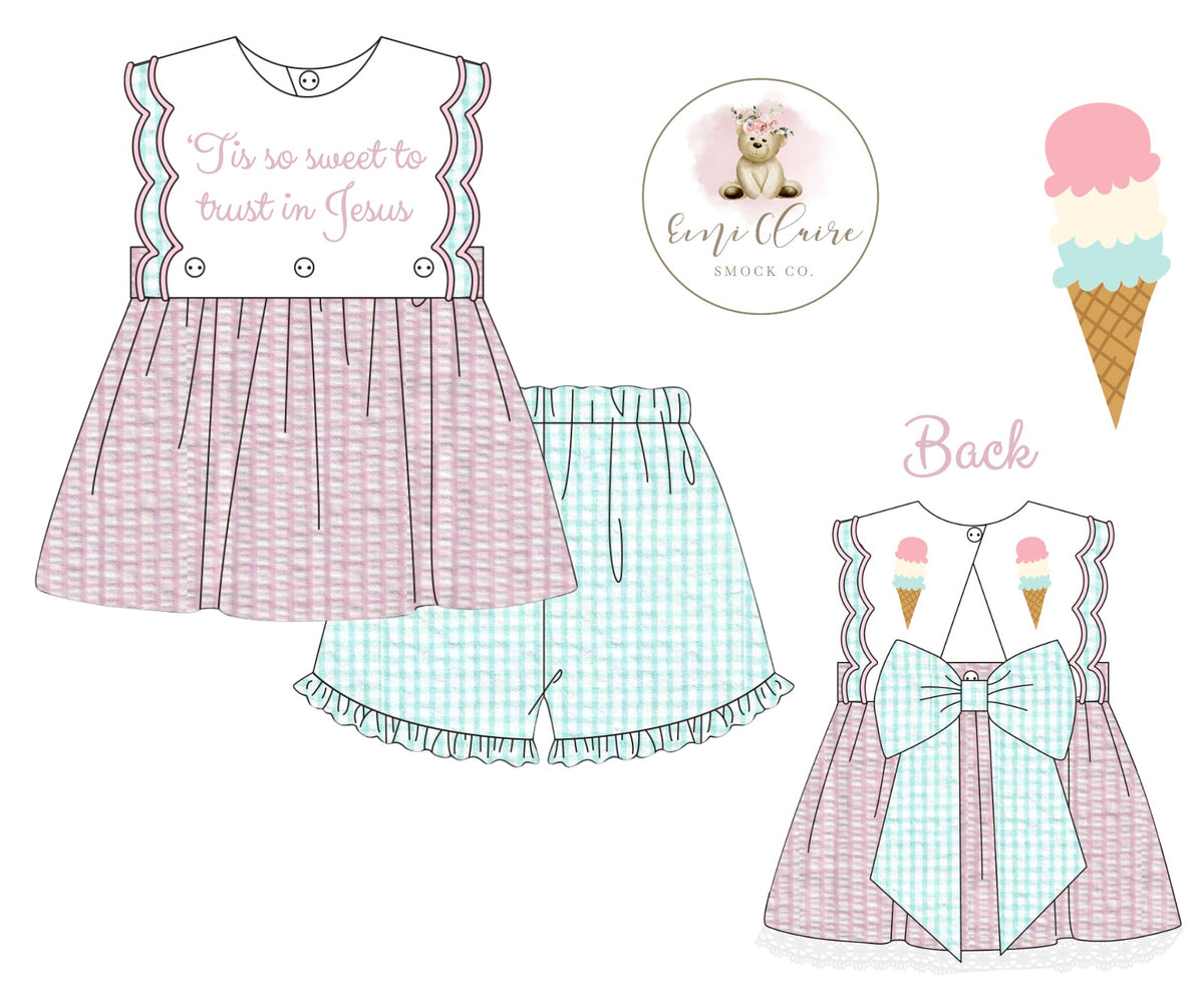 PO ‘TIS SO SWEET TO TRUST IN JESUS SHORT SET (NON-CUSTOMIZABLE, PLEASE LEAVE BOX BLANK) ETA MARCH TO ECSC