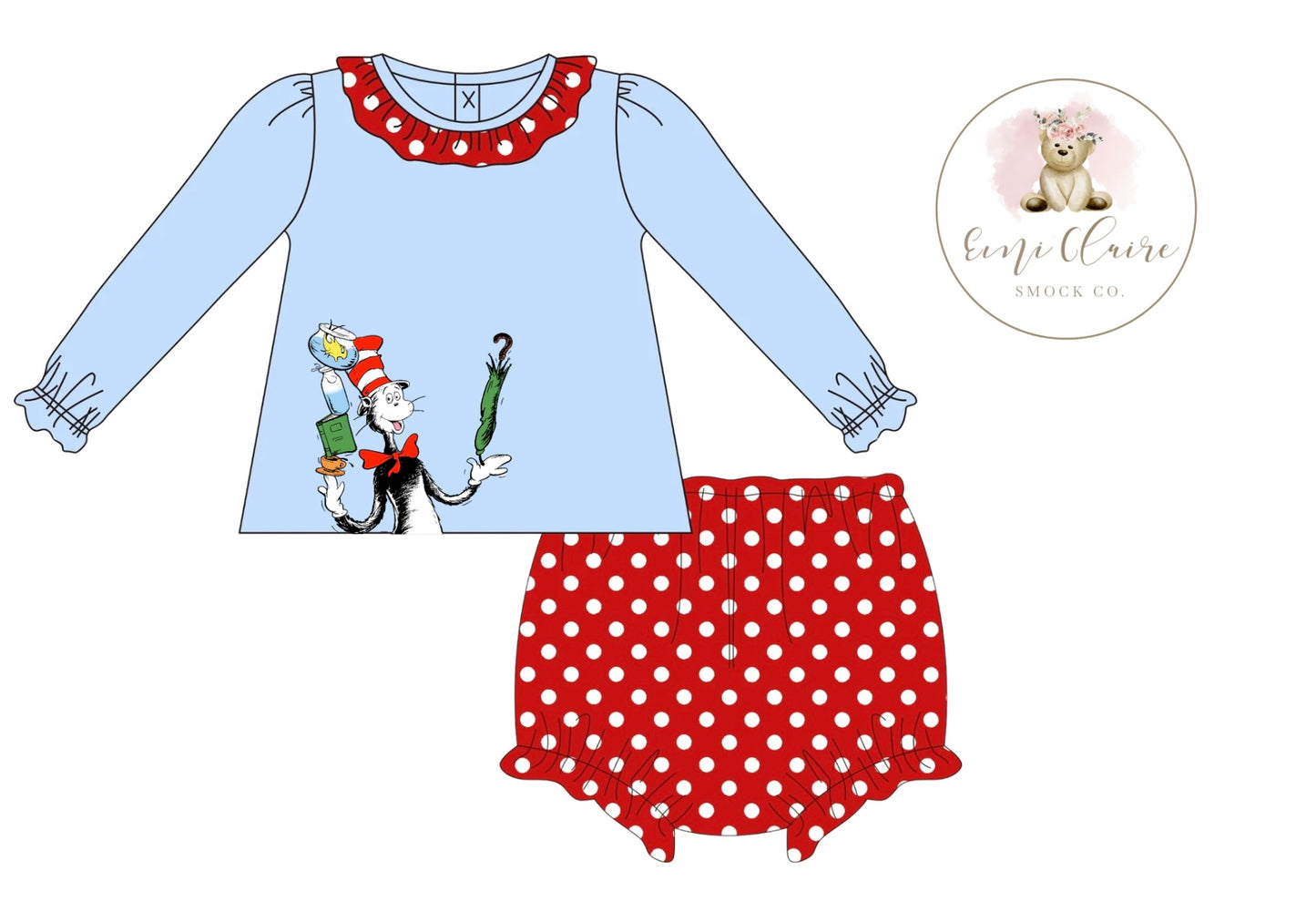 PO THE MORE YOU READ BLOOMER SET (NON-CUSTOMIZABLE, PLEASE LEAVE BOX BLANK) ETA FEBRUARY TO ECSC