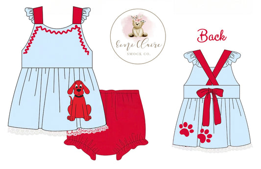 PO BIG RED DOG BLOOMER SET (NON-CUSTOMIZABLE, PLEASE LEAVE BOX BLANK) ETA MARCH TO ECSC