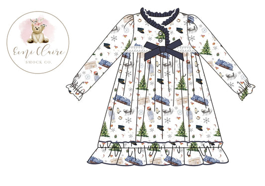 PO CHRISTMAS TRAIN GOWN (NON-CUSTOMIZABLE, PLEASE LEAVE BOX BLANK) ETA NOVEMBER