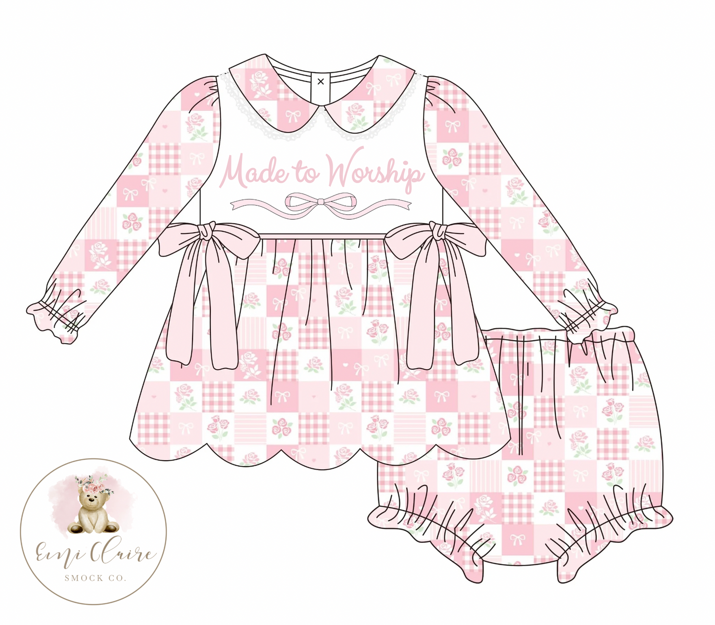 PO MADE TO WORSHIP BLOOMER SET (NON-CUSTOMIZABLE, PLEASE LEAVE BOX BLANK) ETA DECEMBER TO ECSC
