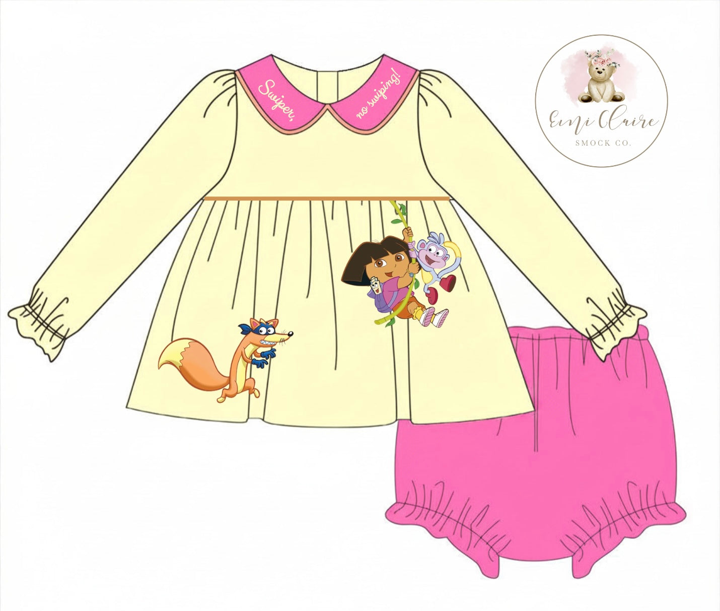 PO SWIPER, NO SWIPING BLOOMER SET (NON-CUSTOMIZABLE, PLEASE LEAVE BOX BLANK) ETA NOVEMBER TO ECSC