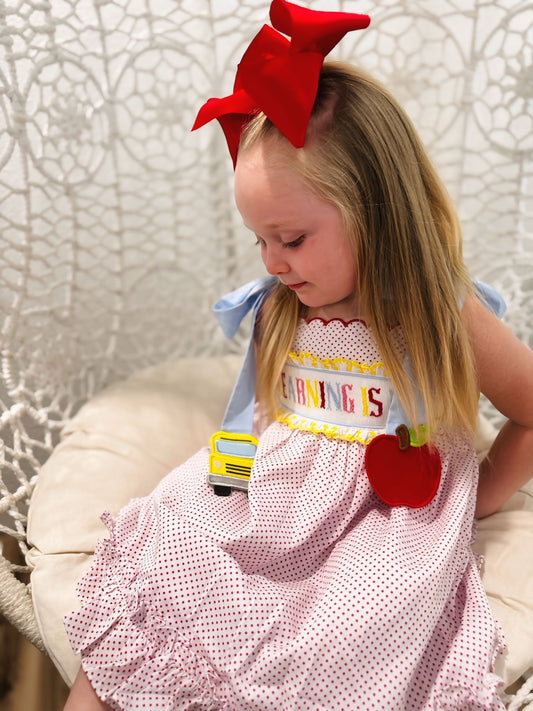 RTS LEARNING IS FUN DRESS (NON-CUSTOMIZABLE, PLEASE LEAVE BOX BLANK) SHIPS IN 5 BUSINESS DAYS