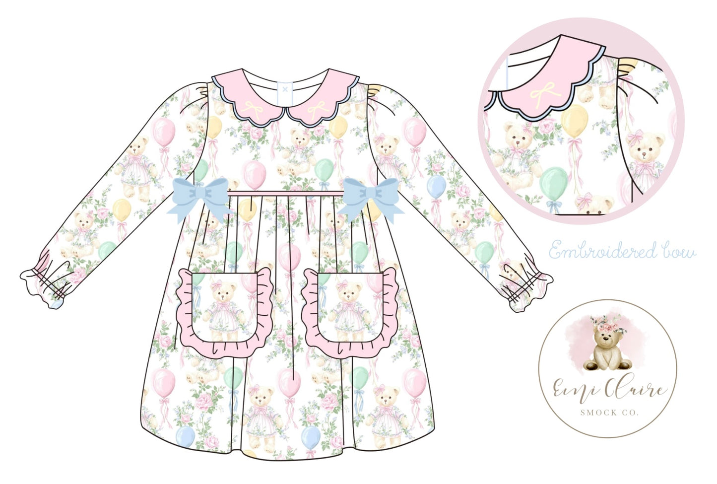 PO VINTAGE BEAR INSPIRED DRESS (NON-CUSTOMIZABLE, PLEASE LEAVE BOX BLANK) ETA END OF DECEMBER TO ECSC