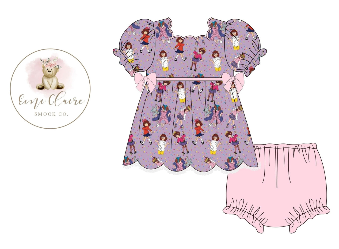 PO BOOK GIRLY BLOOMER SET (NON-CUSTOMIZABLE, PLEASE LEAVE BOX BLANK) ETA FEBRUARY TO ECSC