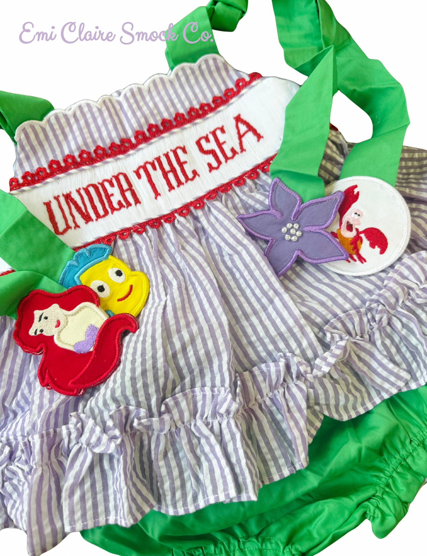 PO UNDER THE SEA BLOOMER SET - (NOT CUSTOMIZABLE, PLEASE LEAVE BOX BLANK) ETA END OF JANUARY TO EMI CLAIRE SMOCK CO.