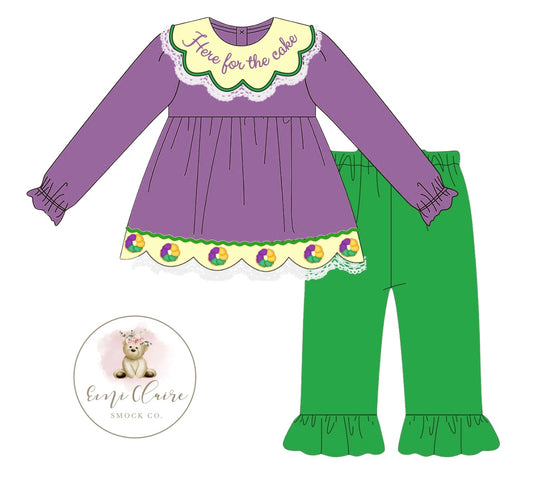 PO LET THEM EAT CAKE PANT SET (NON-CUSTOMIZABLE, PLEASE LEAVE BOX BLANK) ETA JANUARY TO ECSC