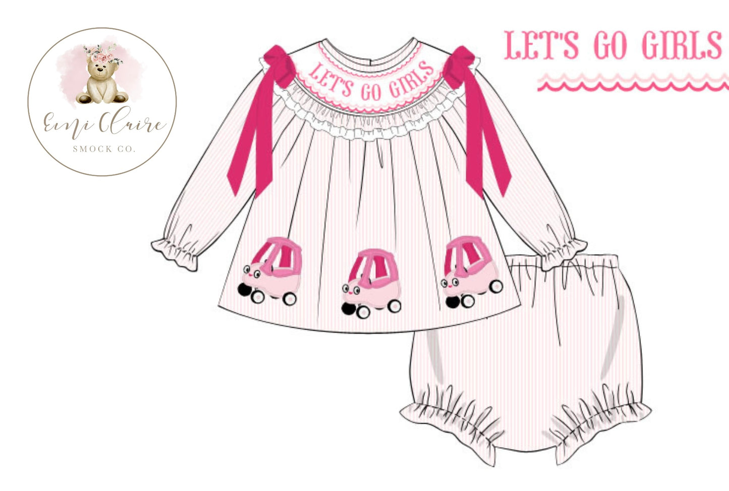 PO WINTER COUPE LET’S GO GIRLS BLOOMER SET - (NOT CUSTOMIZABLE, PLEASE LEAVE BOX BLANK) ETA DECEMBER TO ECSC