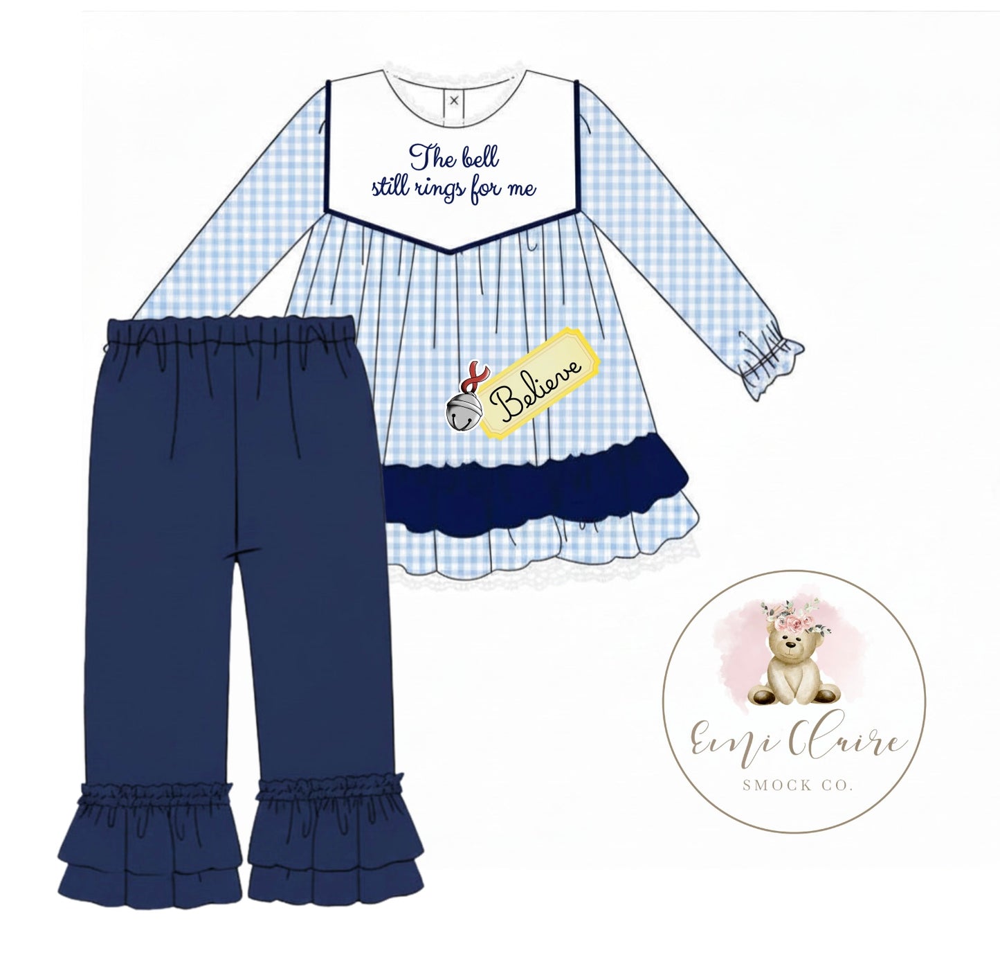 PO THE BELL STILL RINGS PANT SET (NON-CUSTOMIZABLE, PLEASE LEAVE BOX BLANK) ETA NOVEMBER
