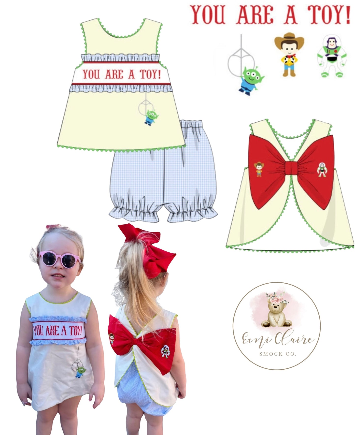 PO YOU ARE A TOY! BUBBLE SHORT SET - (NOT CUSTOMIZABLE, PLEASE LEAVE BOX BLANK) ETA DECEMBER TO ECSC