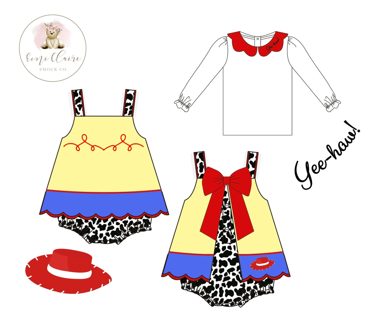 PO YODELING COWGIRL BUBBLE - INCLUDES UNDERSHIRT (NON-CUSTOMIZABLE, PLEASE LEAVE BOX BLANK) ETA END OF NOVEMBER TO ECSC
