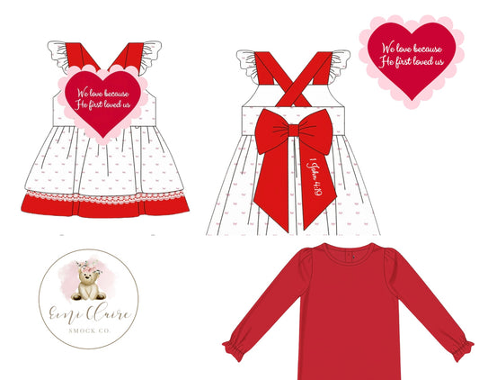 PO 1 JOHN 4:19 DRESS - INCLUDES UNDERSHIRT (NON-CUSTOMIZABLE, PLEASE LEAVE BOX BLANK) ETA JANUARY TO ECSC