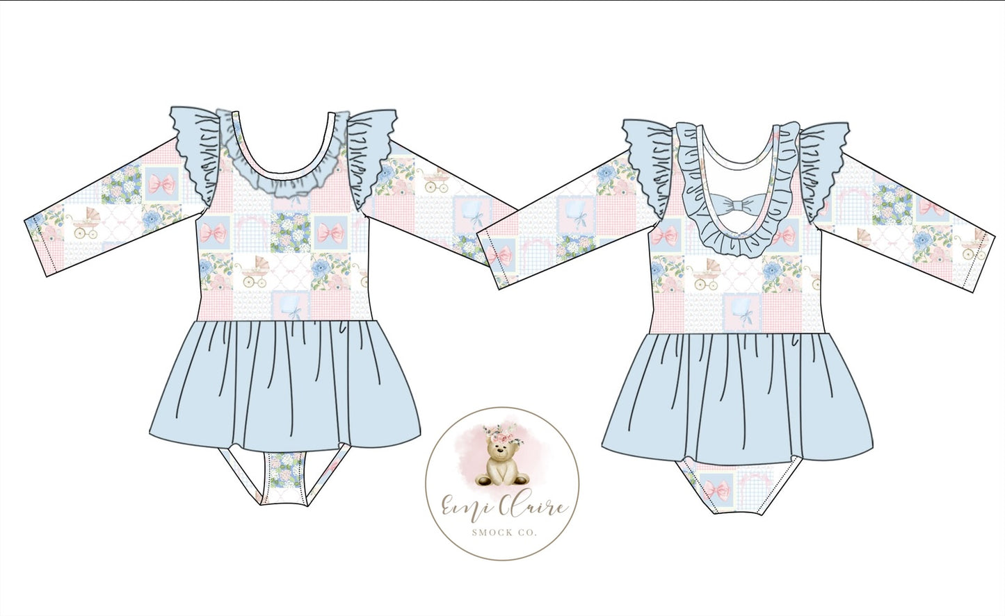 PO GM PATCHWORK SKIRTED LEOTARD (NON-CUSTOMIZABLE, PLEASE LEAVE BOX BLANK) ETA NOVEMBER TO ECSC