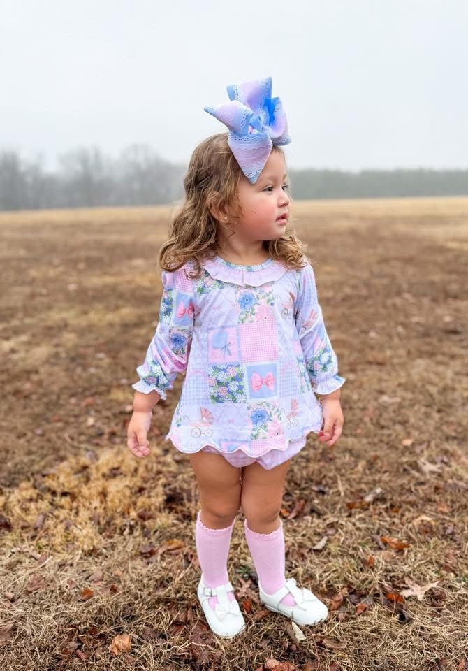 PO ROUND #2 WINTER GM PATCHWORK PLAY COLLECTION BLOOMER SET (NON-CUSTOMIZABLE, PLEASE LEAVE BOX BLANK) ETA END OF NOVEMBER TO ECSC