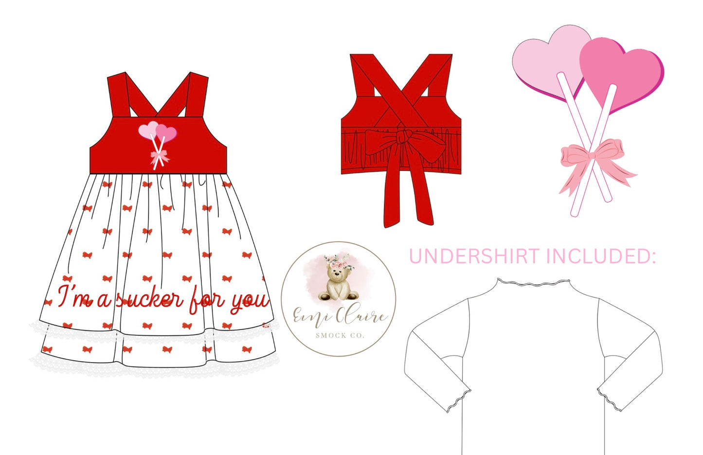 PO I’M A SUCKER FOR YOU DRESS - INCLUDES UNDERSHIRT (NON-CUSTOMIZABLE, PLEASE LEAVE BOX BLANK) ETA END OF DECEMBER TO ECSC
