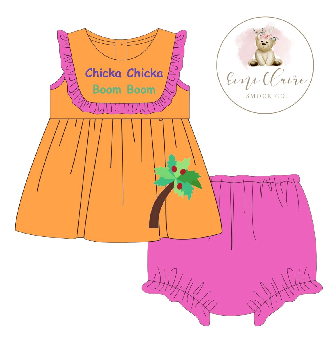 PO CHICKA CHICKA BLOOMER SET (NON-CUSTOMIZABLE, PLEASE LEAVE BOX BLANK) ETA FEBRUARY TO ECSC